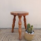 Old small farm stool, tripod, 1950's