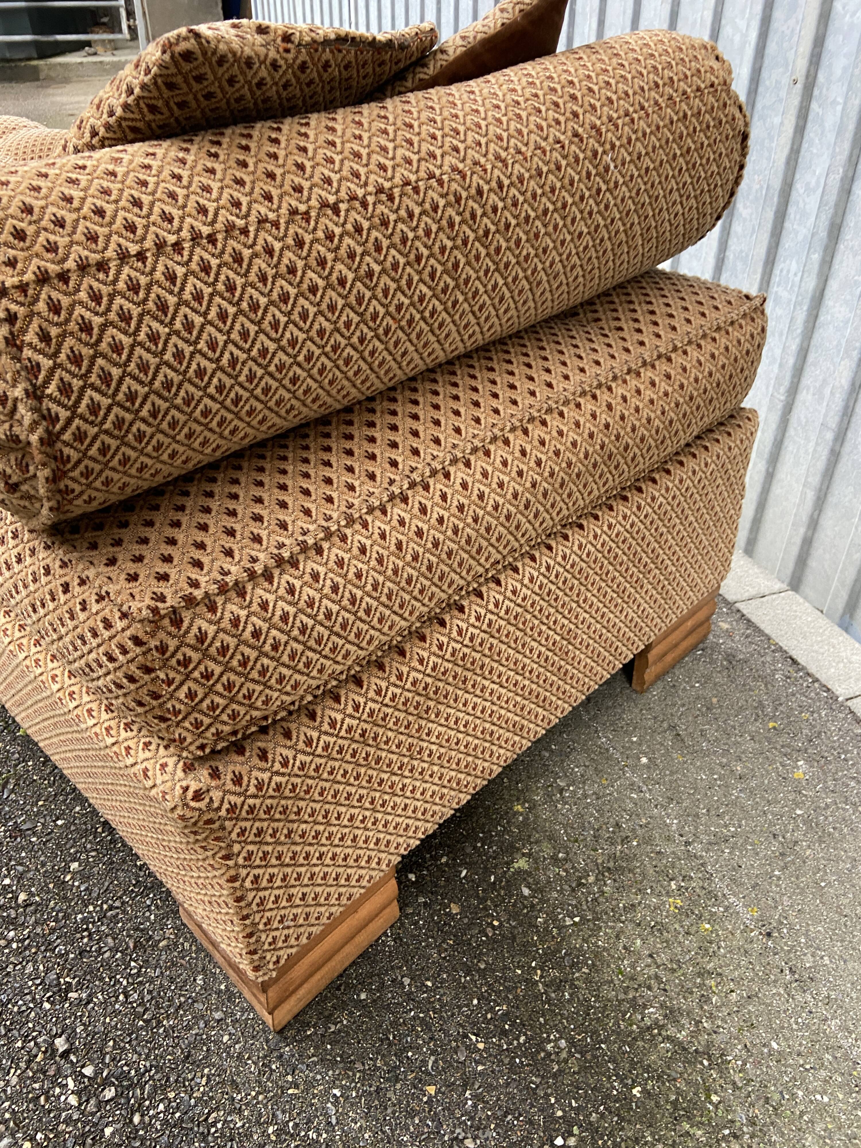 Méridienne banquette lit de repos art déco vintage 1950