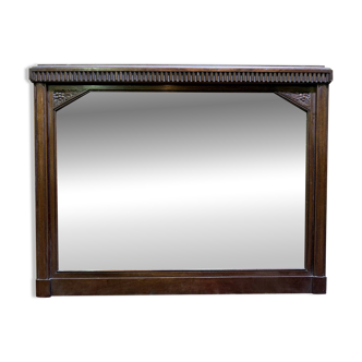 Art Deco period walnut mirror