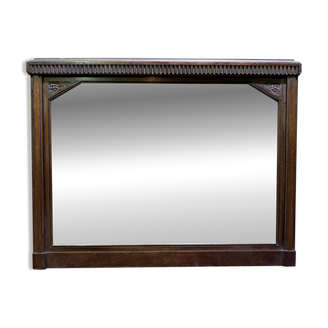 Miroir époque Art Déco en noyer