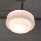 Art Deco opaline globe suspension XL - mid 20th century