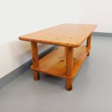 Vintage solid pine coffee table from the 70s 80s
