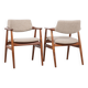 Midcentury Danish pair of chairs in teak by Erik Kirkegaard for Glostrup 1960s