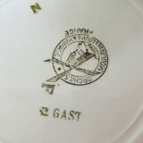 3 vintage soup plates from Moulin des Loups et Hamage, St Gast model 220525