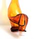 Glass dachshund decanter from Empoli, Italy 1960