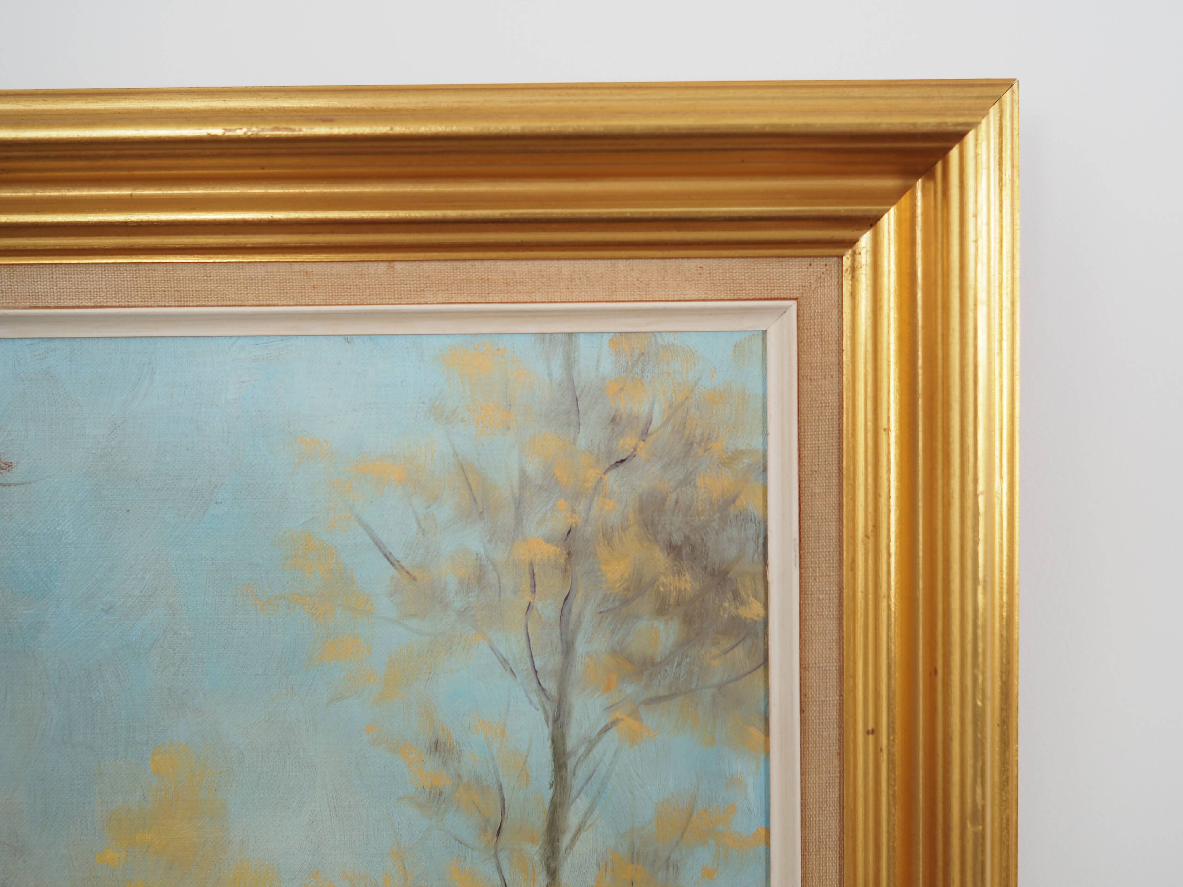 Painting „The Forest Road”, Scandinavian design, 1970s