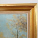 Painting „The Forest Road”, Scandinavian design, 1970s