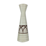 70s vase flower vase ceramic vase table vase ceramic white brown space age