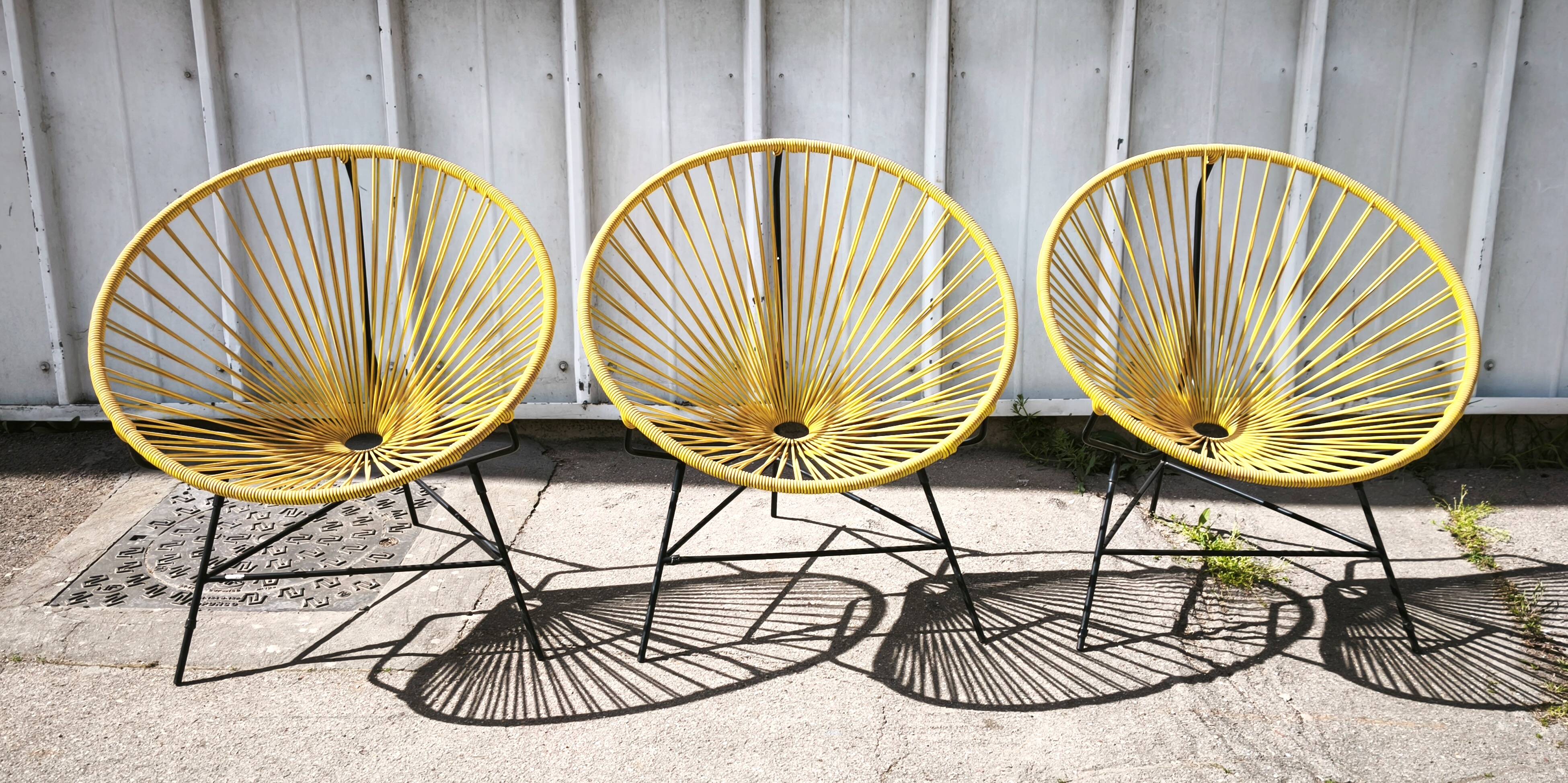Set of 3 garden armchairs Huatulco, Boqa