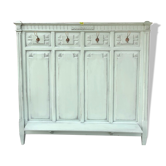 Vestiaire porte manteaux mural vert sauge