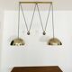 Adjustable Double Posa40 Nickel Plated Pendant Lamp by Florian Schulz