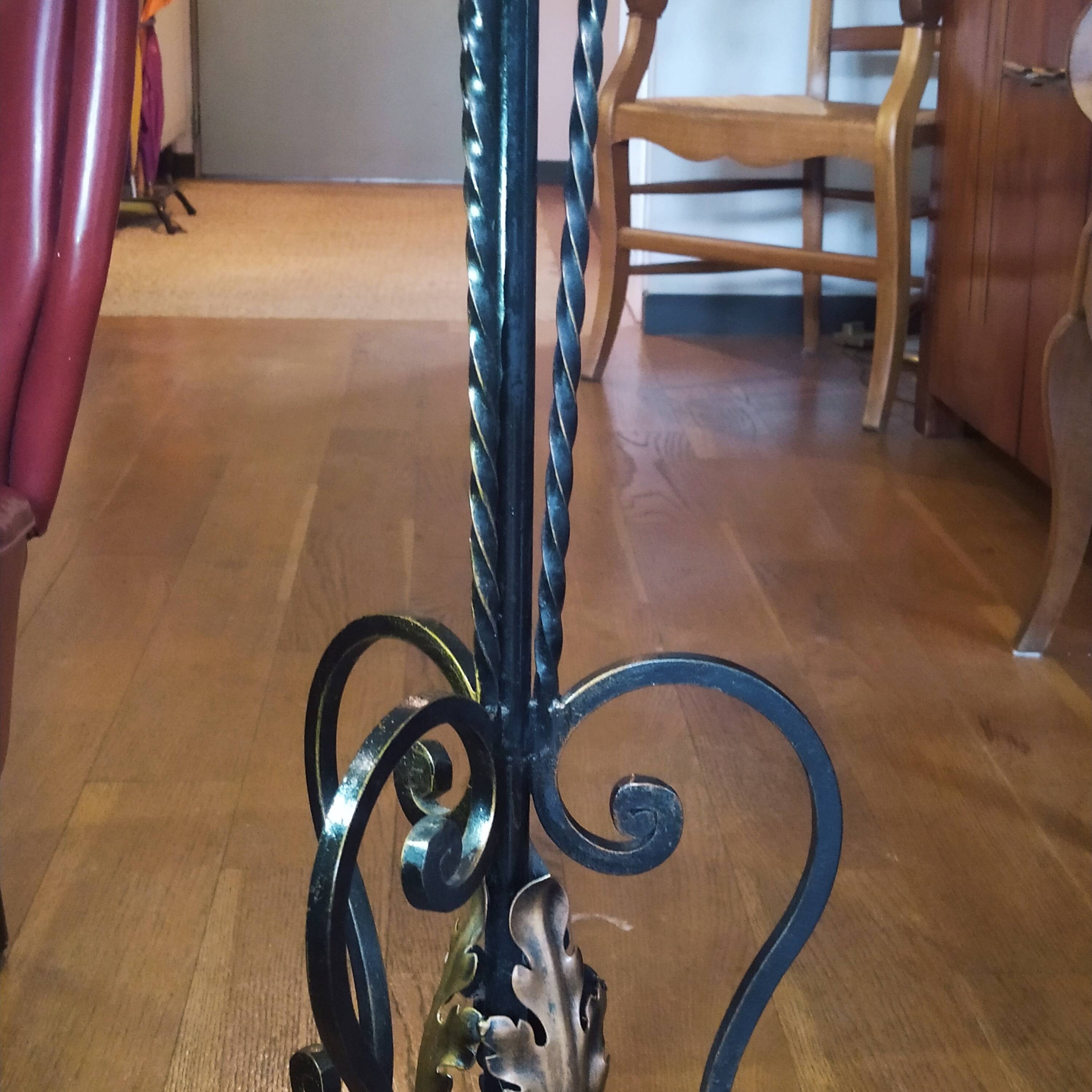 1950 wrought iron lampshade