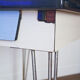 Table formica extensible pieds eiffel