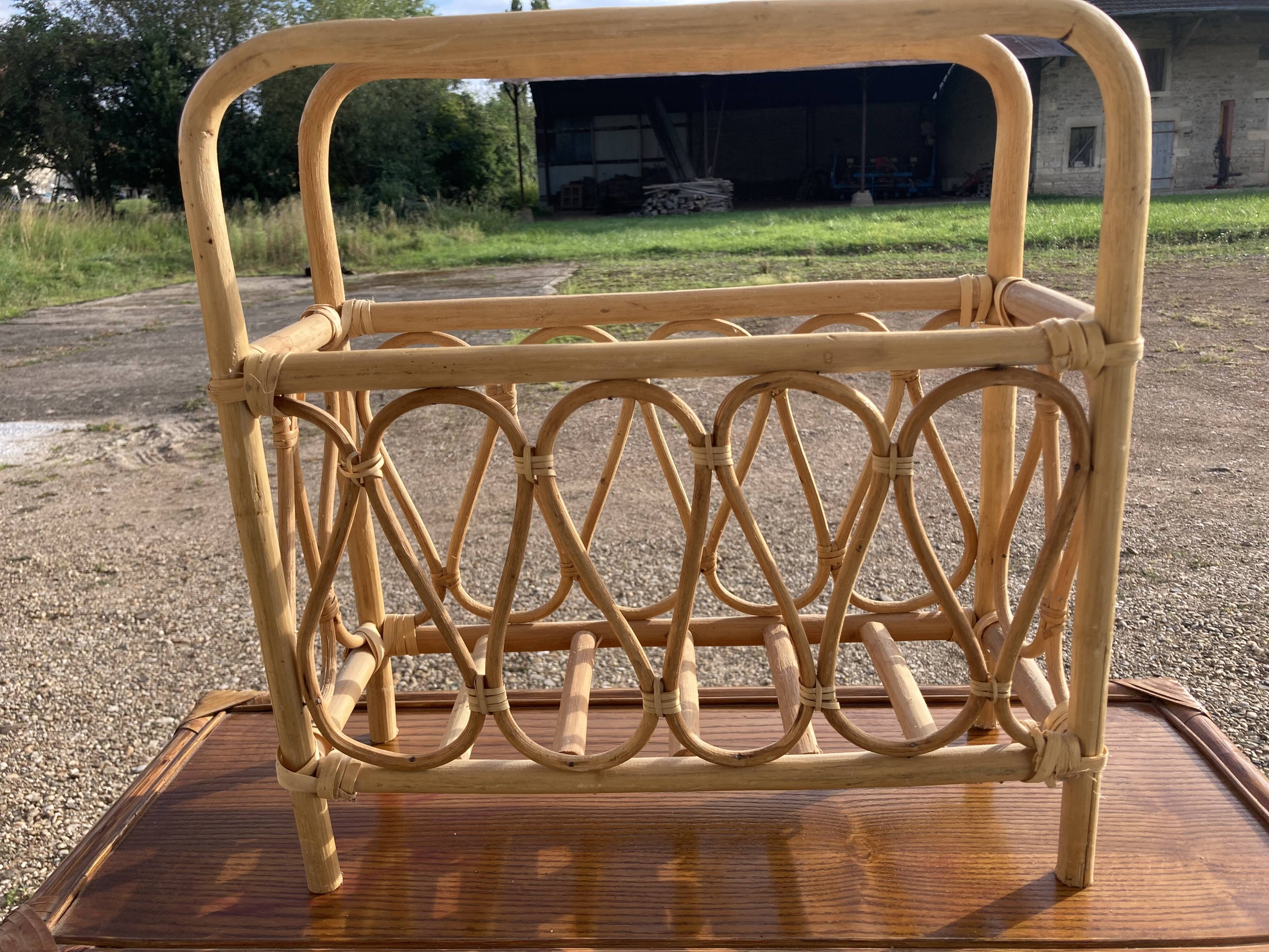 Rattan magazine door