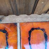 Floor lamp - table - magazine rack in wrought iron