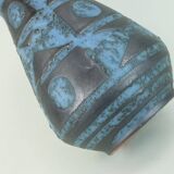 Carstens vase decor ankara blue gray metallic glaze no. 1218-29 1960s