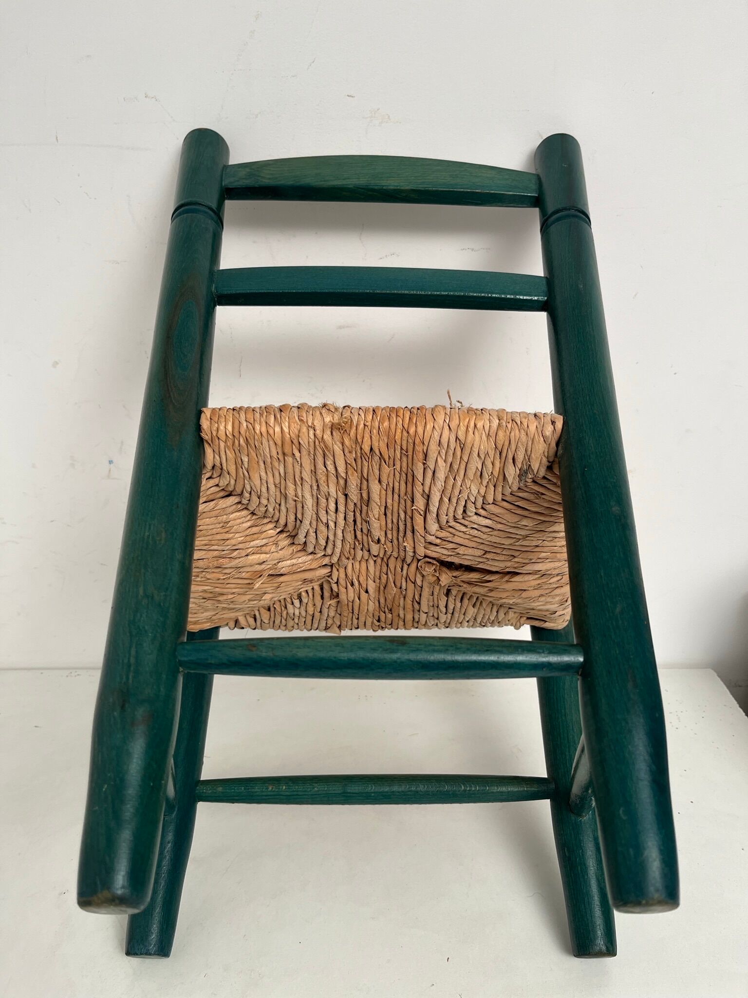 Vintage green painted children's chair