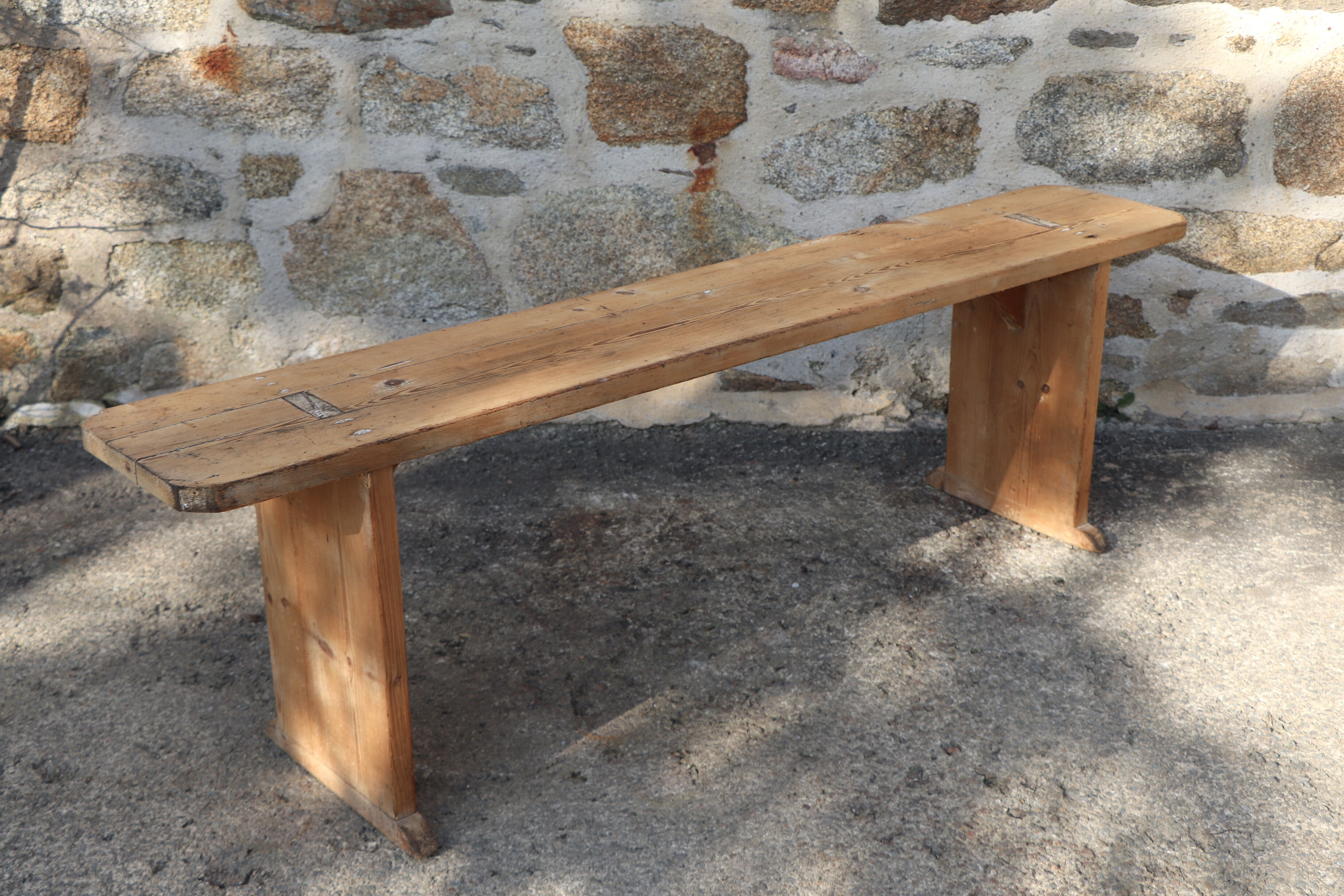 Old wooden bench patina
