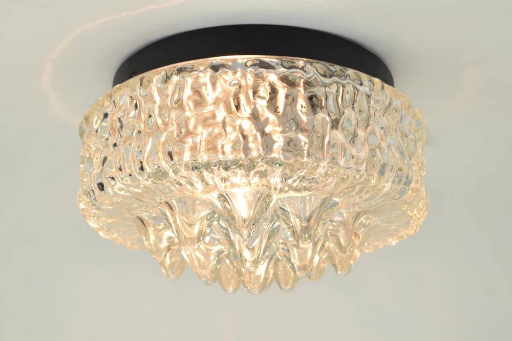 Peill Putzler Mid-Century Brutalist Ceiling Light