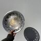 Openwork silver-plated metal fruit bowl or basket