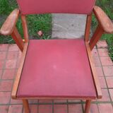 2 mismatched bridge chairs