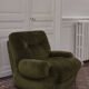 Fauteuil vintage en velours