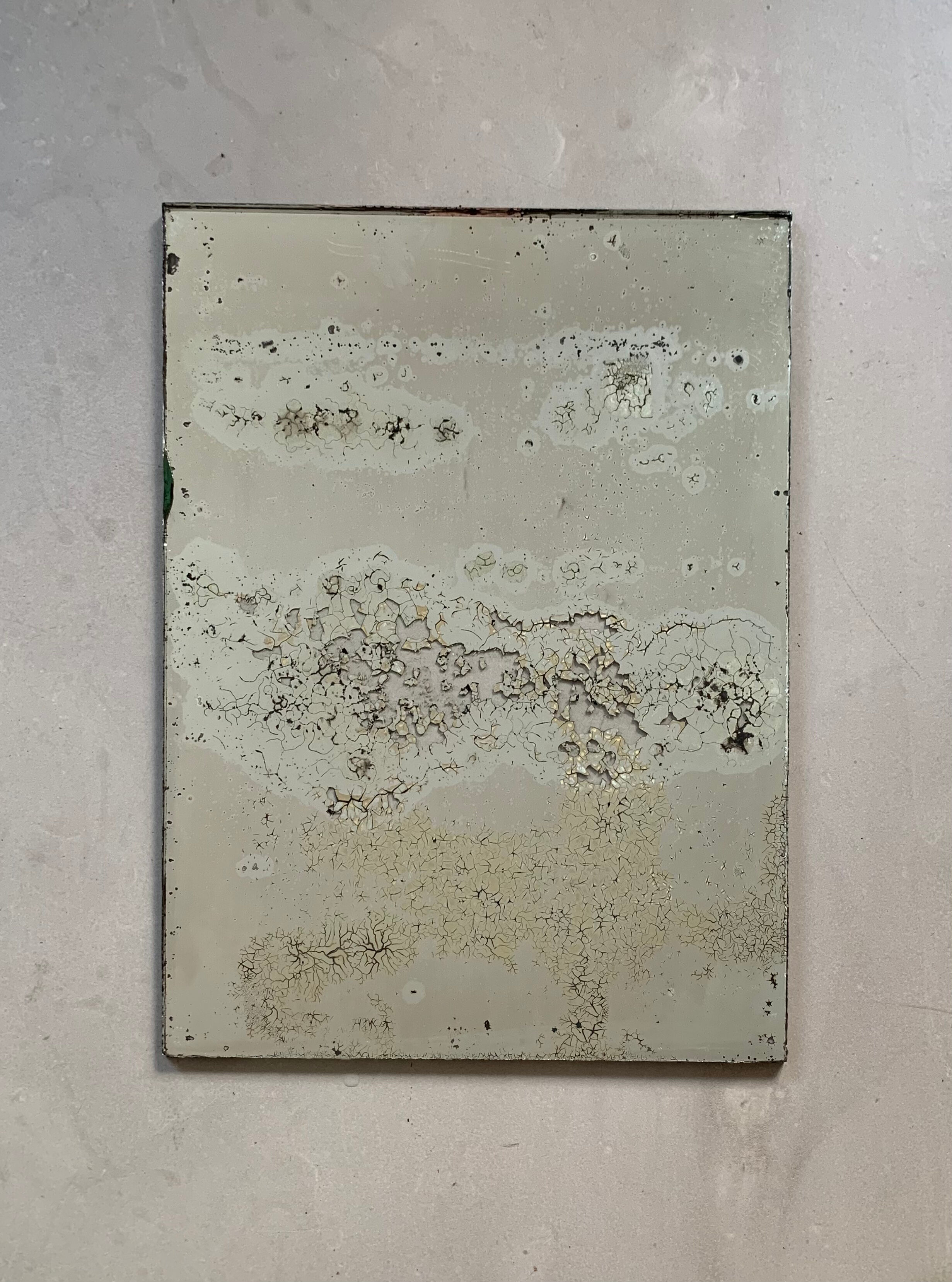 Miroir piqué ancien 48x36cm