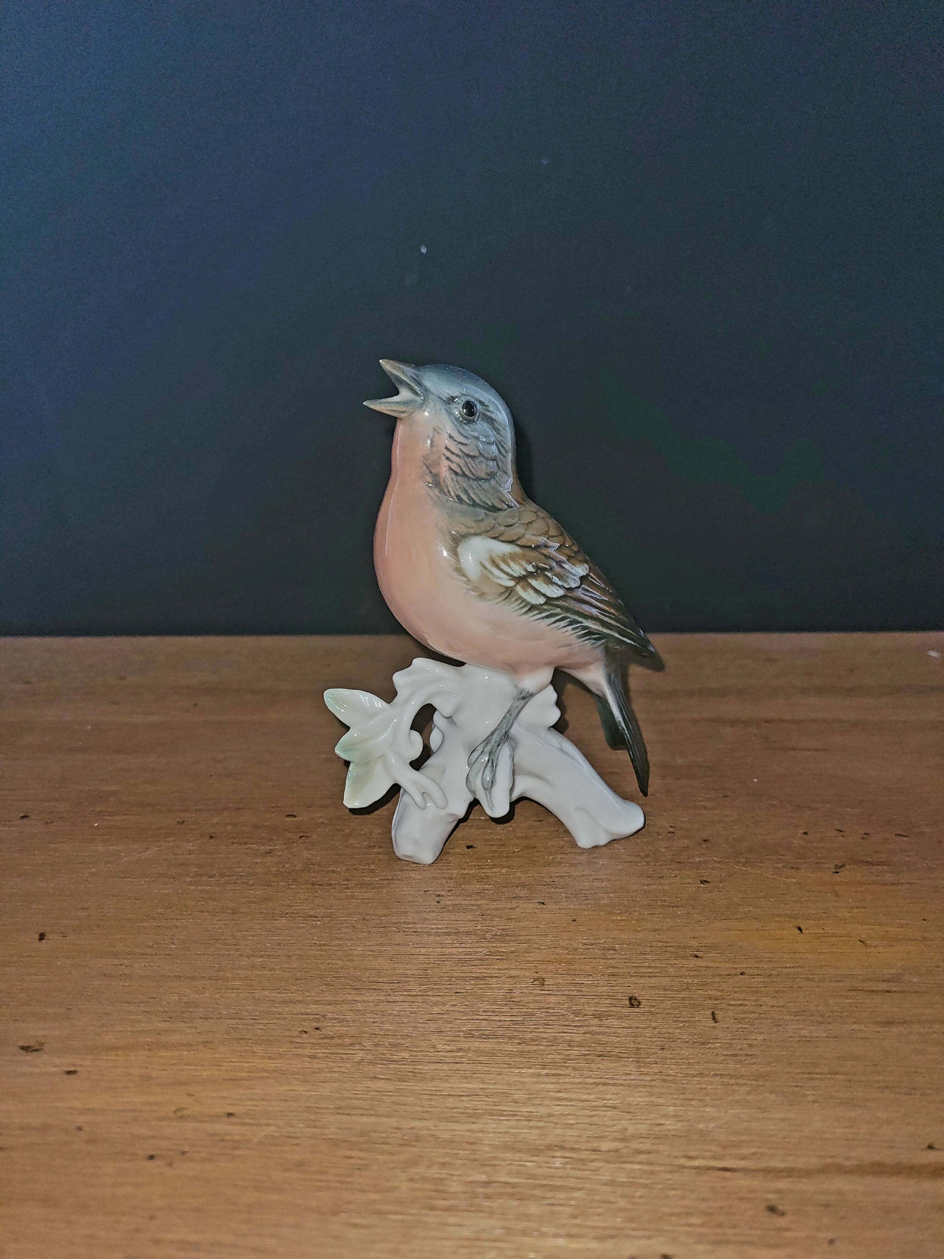 German Saxon Porcelain - Karl Ens - Singing Nightingale
