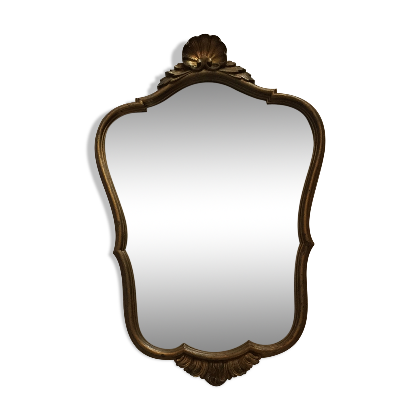 Mirror wooden gold 50x40cm