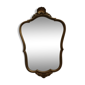 miroir en bois doré - 50x40cm