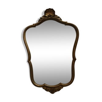 Mirror wooden gold 50x40cm