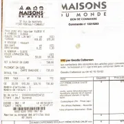 4 upholstered chairs in linen and ash, Maisons du Monde model Chloé.