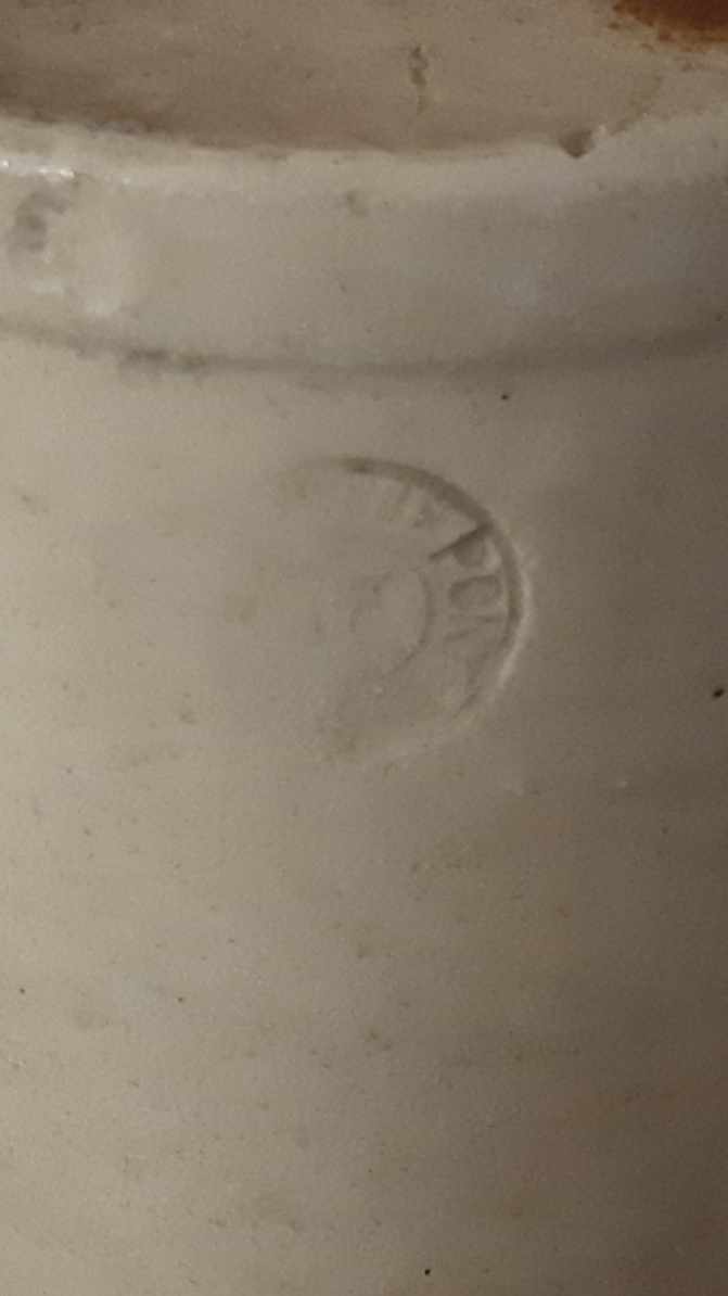 glazed stoneware bottle