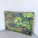 Oil painting "jungle" forest landscape