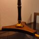 Lampe art déco moderniste 1950 bois et laiton signé France paris
