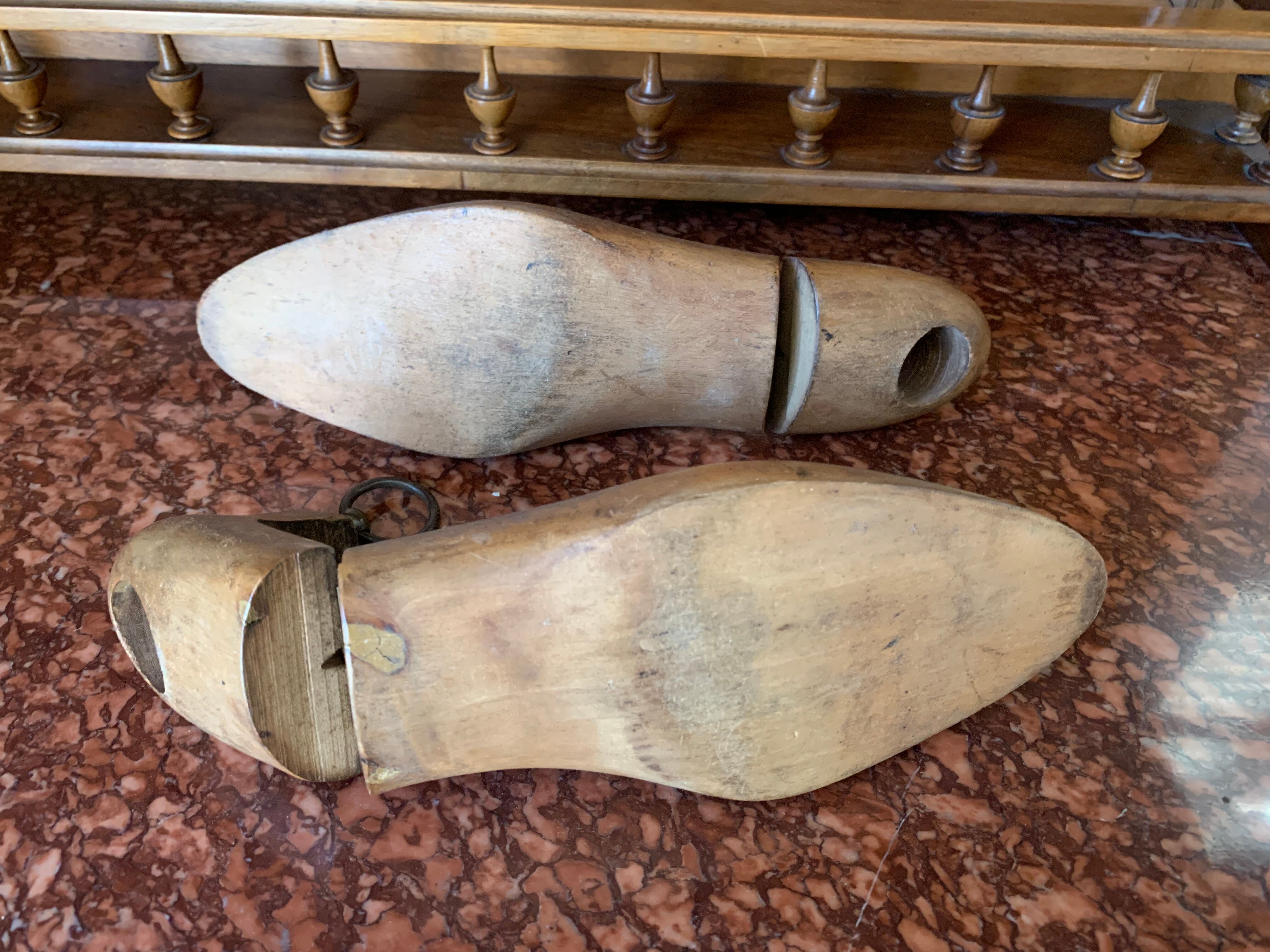 Pair of wooden trees