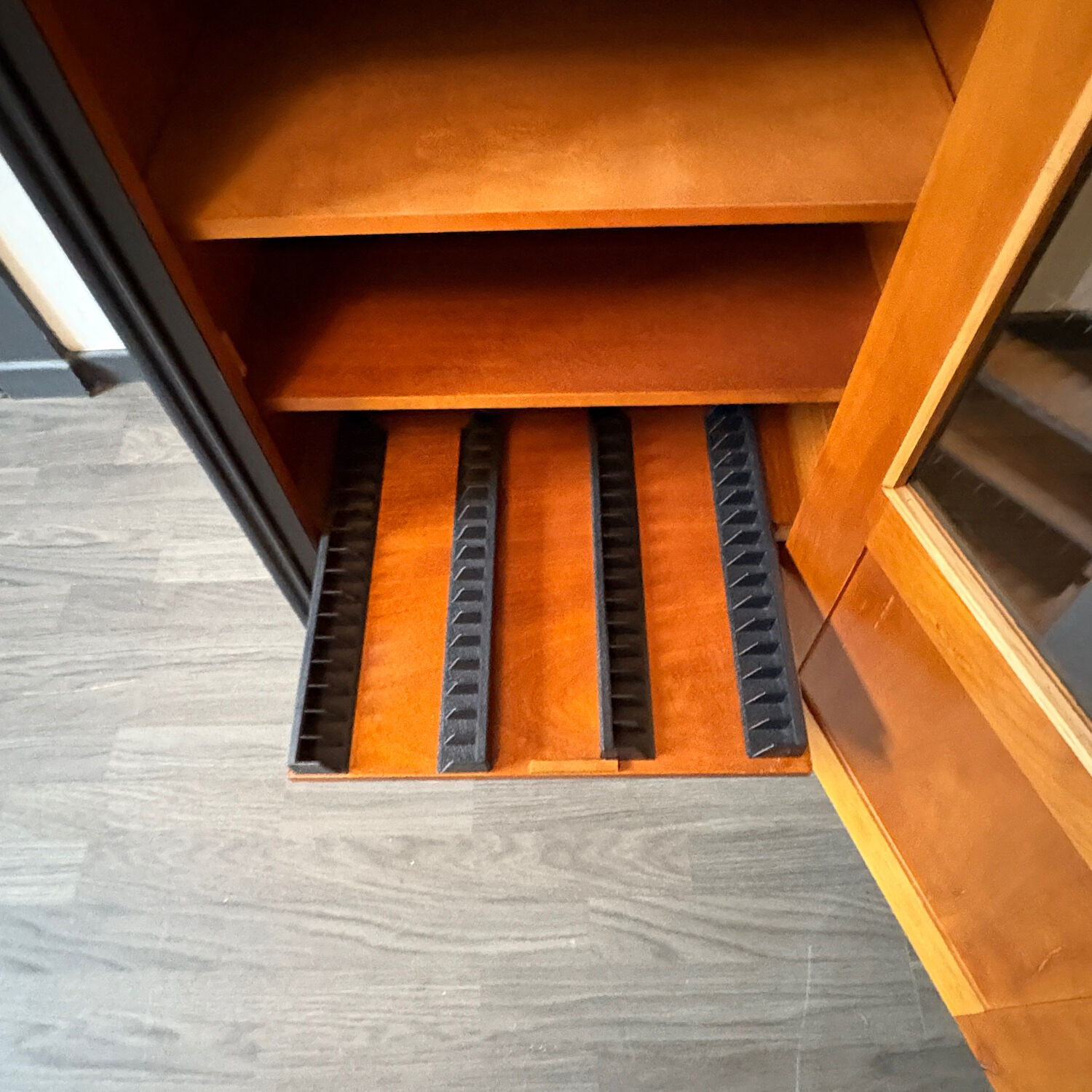 Small black ebony display case