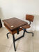 Pupitre bureau d’écolier vintage