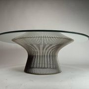 Coffee Table in Steel and Glass from Warren Platner, 1962
