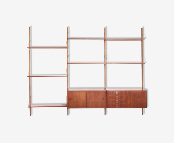 Bibliothèque en teck par Rud Thygesen & Johnny Sorensen pour HG Møbler, Danemark 1960