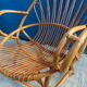 Fauteuil rotin coquille adulte