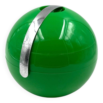 Space age green Ice Bucket, Guzzini Italy, ca. 1970s