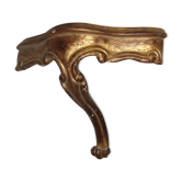 Sellette console d'angle en bois doré Louis XV
