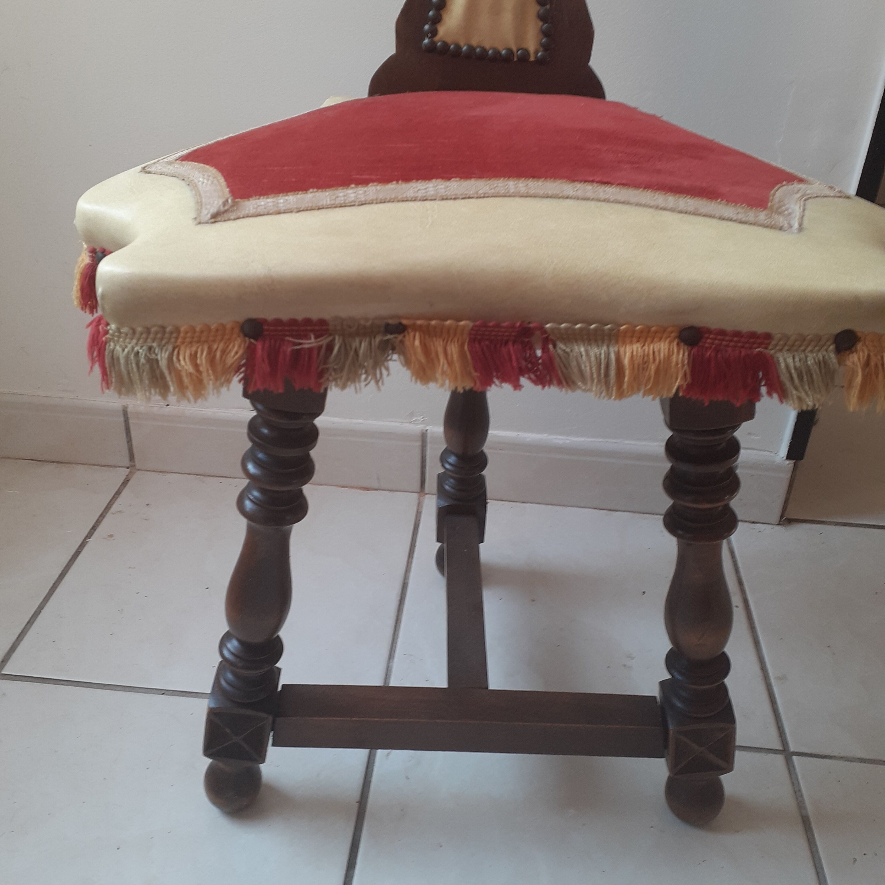 Old chair in medieval style.