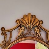 Baroque brass mirror