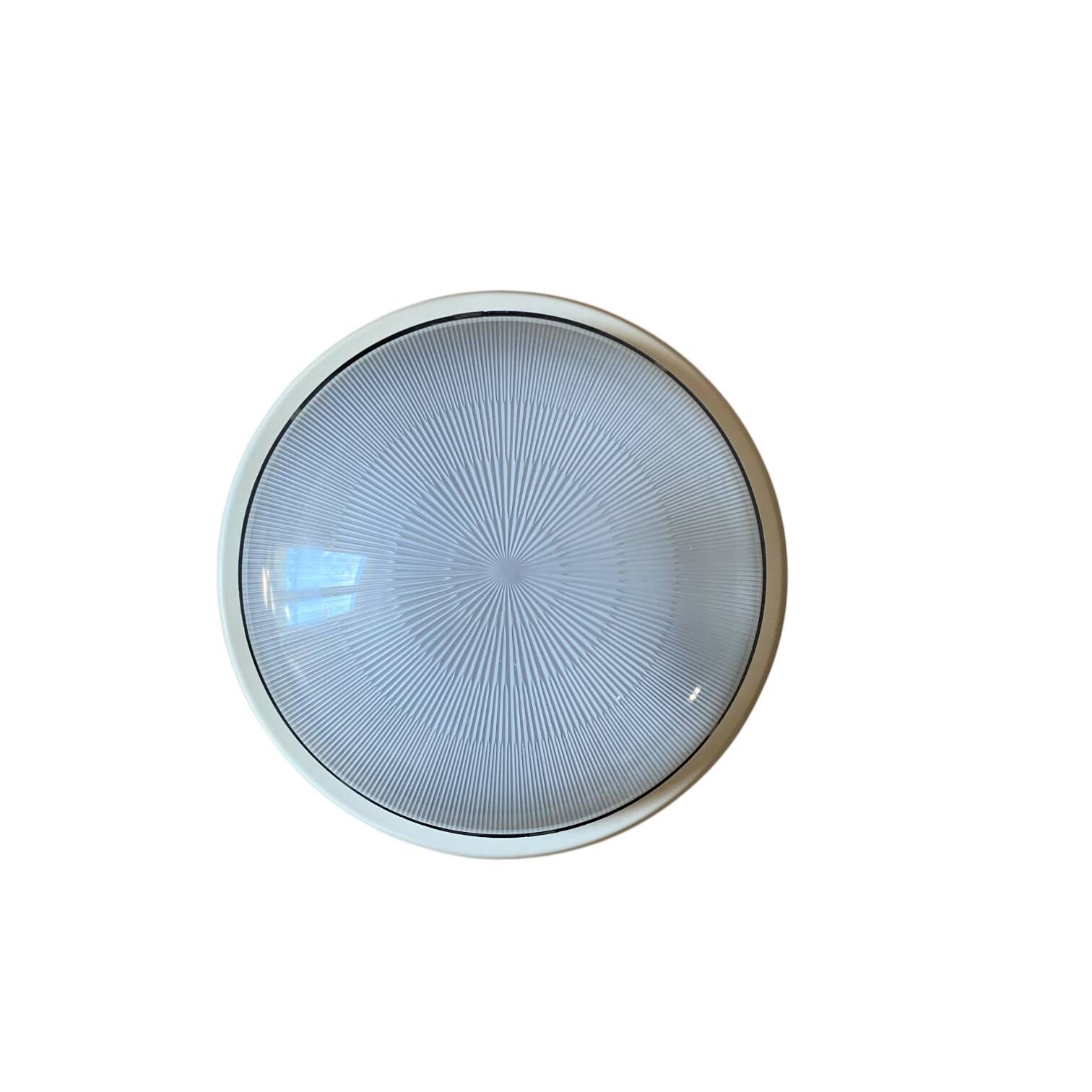 Small square wall lamp ceiling light transparent glass vintage fixture