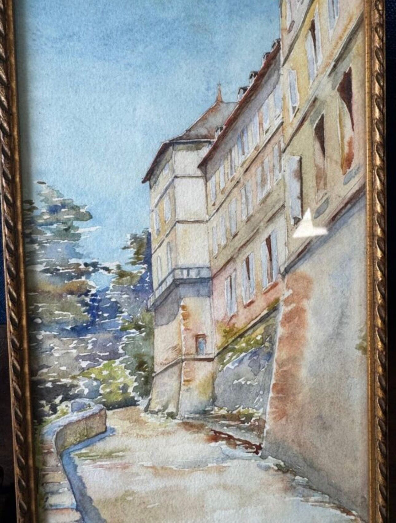 Pair of watercolours signed M.L, early 20th century, Provence