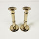 Pair of gilded candlesticks, 1960s Denmark