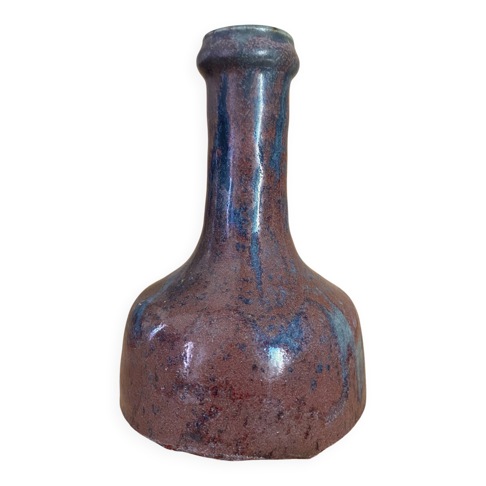 Vase A. Gaudebert stoneware from Puisaye