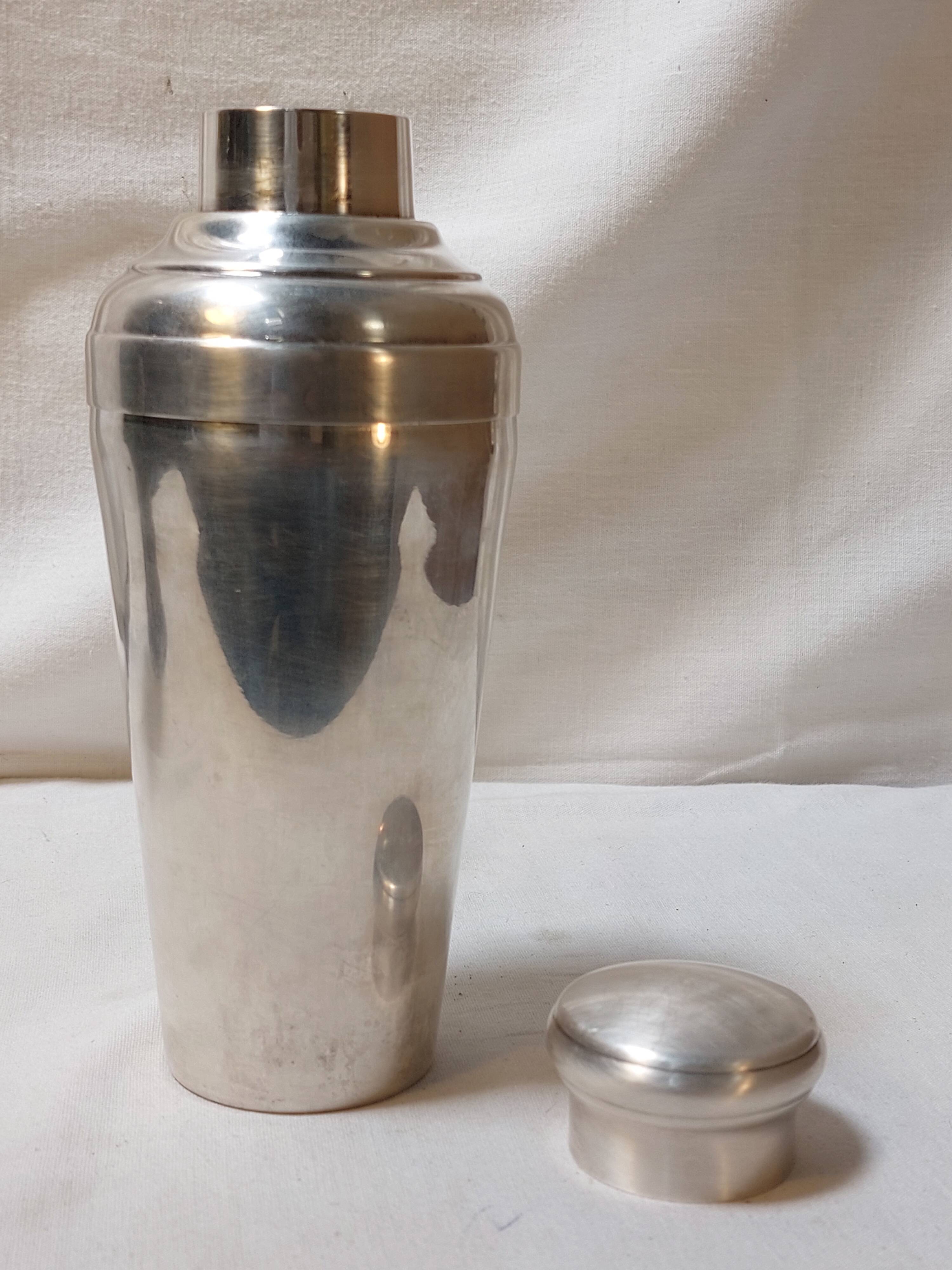 Shaker à cocktail en métal argenté St Hilaire 750 ml